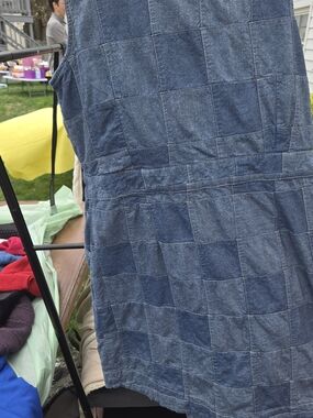 Tommy Hilfiger Blue Patchwork Denim Midi Dress
